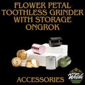 Mini (55mm) Flower Petal Toothless Grinder with Storage - GREEN