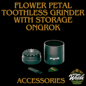 Pyramid Teeth Grinder With Storage -BLACK