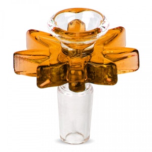 Red Eye Glass - 14mm Big Leaf Pull-Out (Yellow)