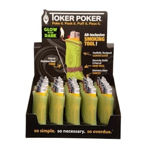 Maq Distributors - Toker Poker Glow In The Dark Multi-Tool Lighter Sleeve