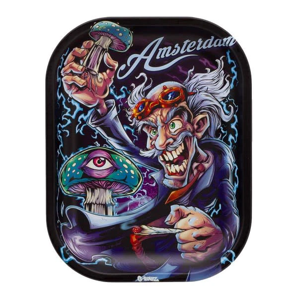 Smoke Arsenal - G-Rollz Amsterdam Mad Scientist Metal Rolling Tray - Small Main Image