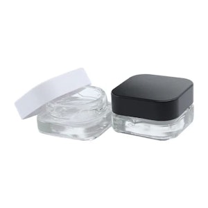KUSTOM KULTURE CANADA - Square Glass Concentrate Container | White