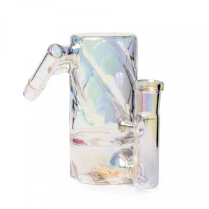 Red Eye Tek - Red Eye Tek - 14mm 45 Degree Metallic Terminator Finish Twist Tube Ash Catcher (Rainbow)