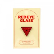 Red Eye Glass Triangle Pin