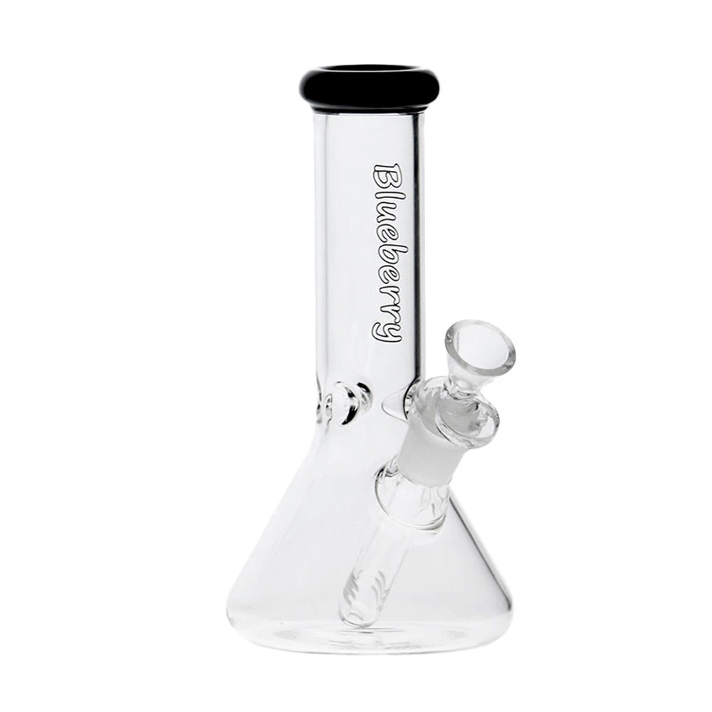 Blueberry - 8" Glass Beaker Bong - Black Main Image