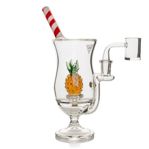 West Coast Gifts - ACC - Red Eye Glass - 9.5" Tall Pina Colada Concentrate Rig