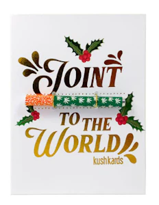 Humble & Fume - KushKards One-hitter Greeting Card | Holiday Edition | Joint to the World