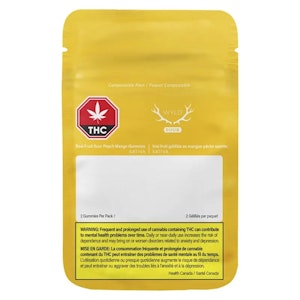 Wyld - Real Fruit Sour Peach Mango 3:1 CBG:THC 2 x 4g Soft Chew by Wyld