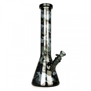 Red Eye Glass - 15" Camouflage Beaker Base Water Pipe Smoke