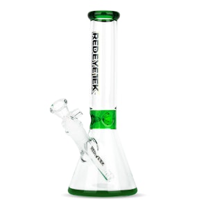 Red Eye Glass - 10" Accent Beaker Tube Green