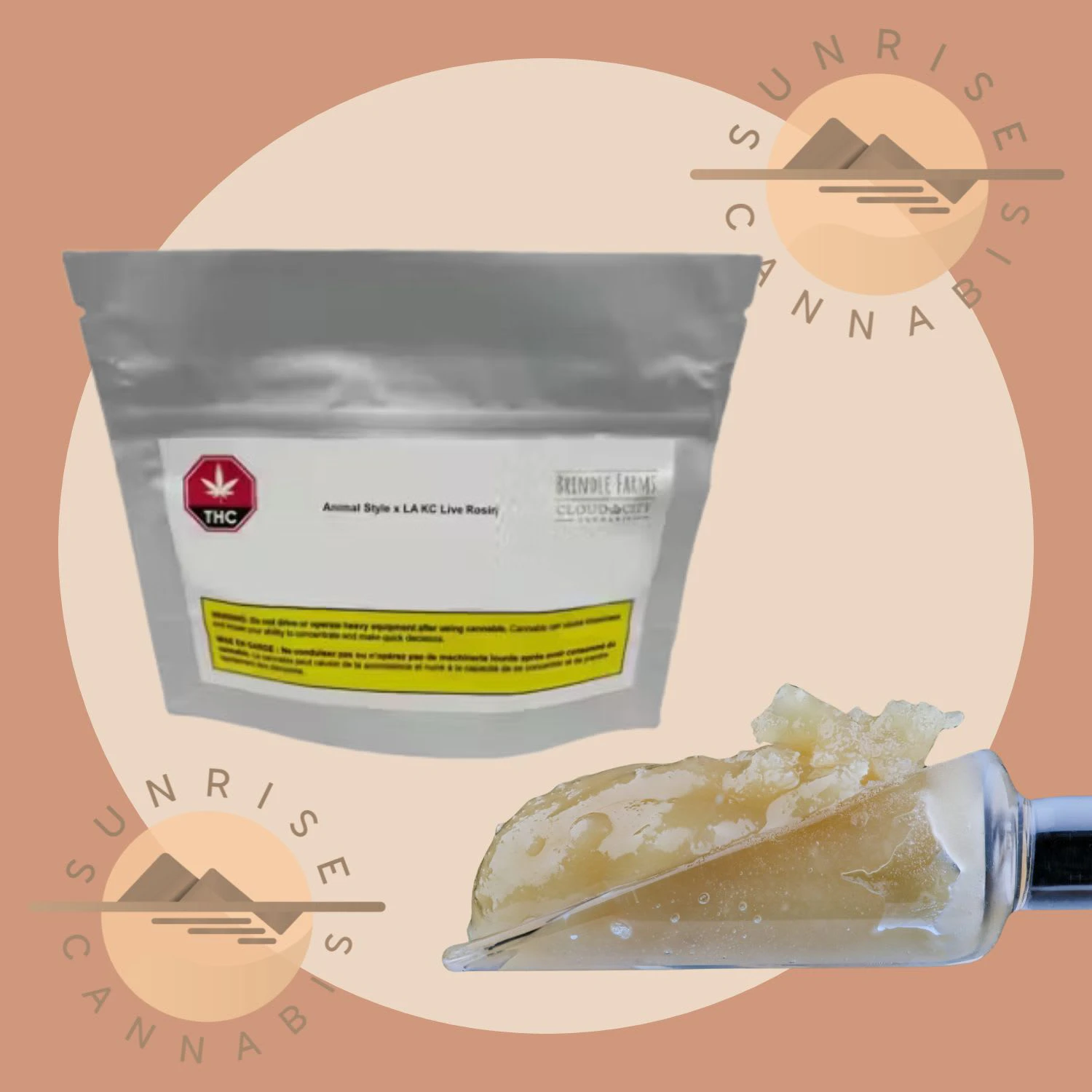 Brindle Farms - LA KC X ANIMAL STYLE LIVE ROSIN - BRINDLE FARMS - 1G Main Image