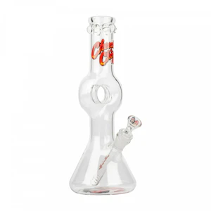 CHEECH & CHONG GLASS - 12" SISTER MARY ELEPHANT DONUT TUBE BONG - CLEAR