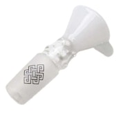 Bowl- Glass Karma 14mm Heavy Cone White