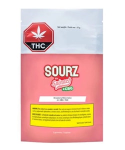 SOURZ by Spinach - Spinach - Strawberry Watermelon 4:1 CBG:THC (5pc)