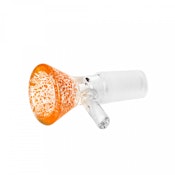 Red Eye Glass 14mm Orange Fritter Cone Pull-Out