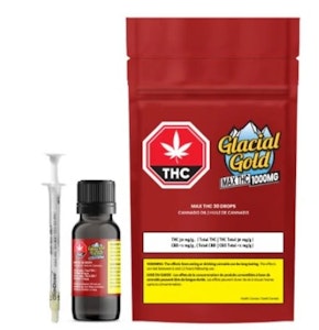 Glacial Gold - MAX THC 30 DROPS - 33.3