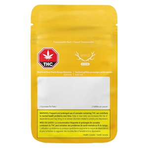 Wyld - Wyld Real Fruit Sour Peach Mango 3:1 CBG:THC 2x4g Soft Chew