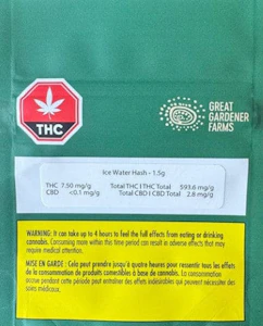 Great Gardener Farms - BARBARA BUD CURED ICE WATER HASH | 1g