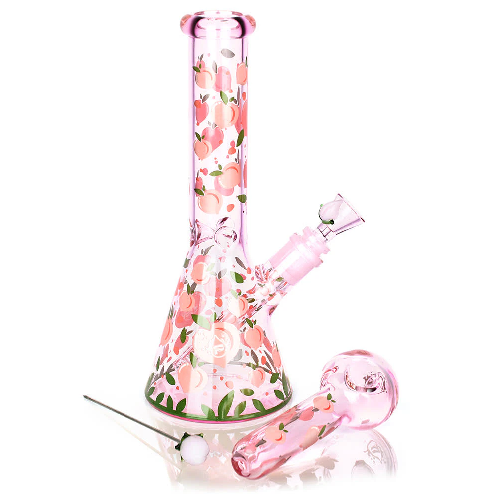 Pulsar - ACC - Pulsar  - Peaches & Cream Bong & Pipe Set Main Image