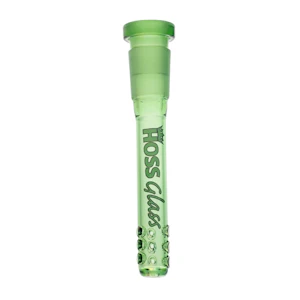 Hoss Glass  - 120MM FULL COLOUR DIFFUSER DOWNSTEM W/ HOLES - JADE
