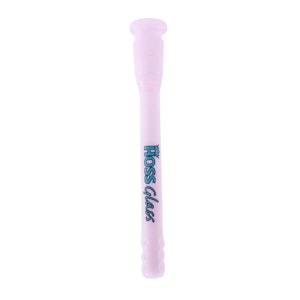 Hoss Glass  - 120MM FULL COLOUR DIFFUSER DOWNSTEM W/ HOLES - MILK PINK