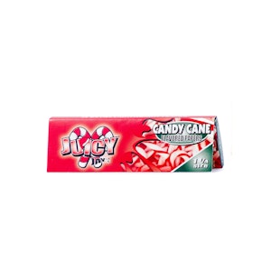 Juicy Jay's  - 1 1/4 FLAVOURED ROLLING PAPER - CANDY CANE (CHERRY)