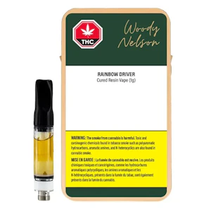 Woody Nelson - Woody Nelson Rainbow Driver Cured Resin 1g Vape Cartridge