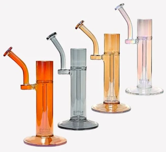 Headsworld  - Curvy Glass Standing Pipe 9.5" - Orange