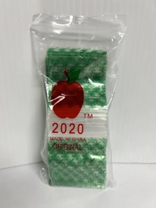Green Kingdom - 2020 Apple Baggies (green/pot leaf)- 100 Pack