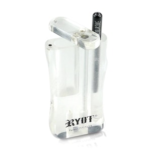 RYOT - LARGE ACRYLIC DUGOUT W/ MATCHING ONE HITTER - CLEAR