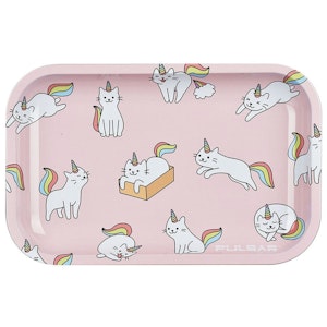 Pulsar - METAL ROLLING TRAY- CATICORNS - 11"X7"