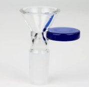 777 Smoke 14mm Blue Handle Bowl