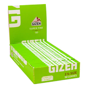 GIZEH - 1 1/4 SUPER FINE ROLLING PAPERS