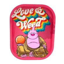 SMOKE ARSENAL - SA - Love & Weed Rolling Tray (Small) Main Image