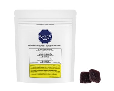 Wyld CBD - Real Fruit Elderberry CBN 5:1 CBD:CBN Gummies 30pc