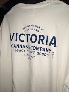 Victoria Cannabis Company - Cream Tee - L