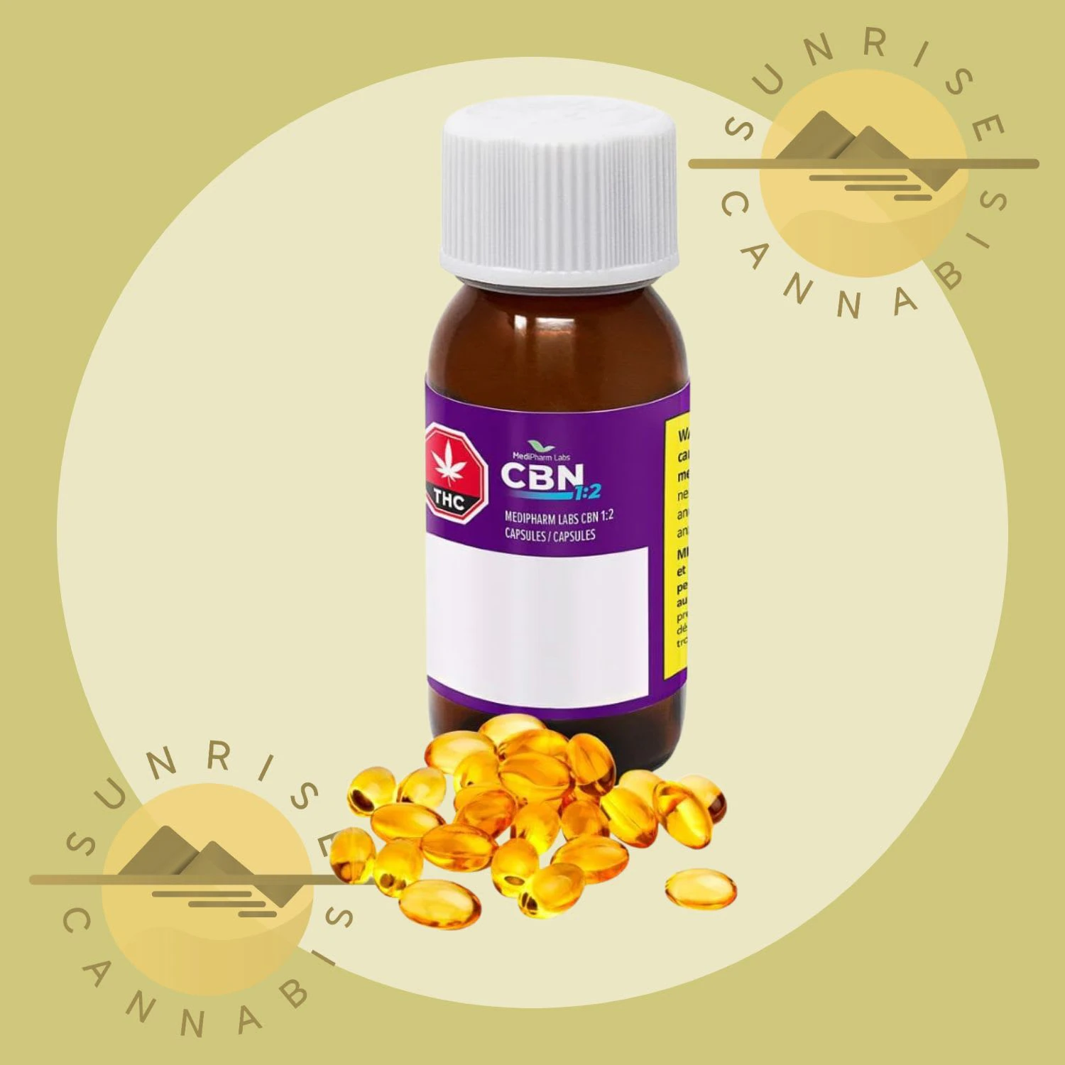 MEDIPHARM LABS - CBN:THC 1:2 CAPS - MEDIPHARM LABS - 30PACK Main Image