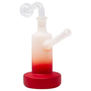 Maple Craft - Frosty Red Oil Bong - 7 Inches