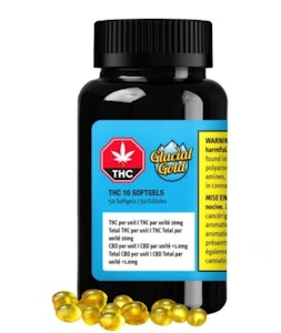 Glacial Gold - THC 10 SOFTGELS | Glacial Gold - 50pc | Rest