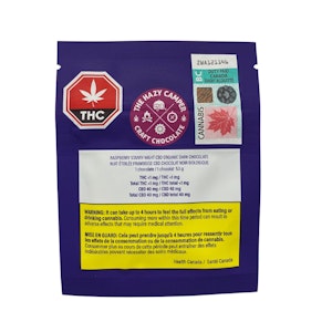 THE HAZY CAMPER - The Hazy Camper Raspberry Starry Night Organic Dark Chocolate 40mg CBD