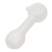 4" Tree Glass Flat Mouthpiece Pipe - Frosted