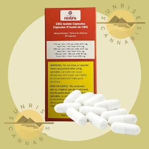 Naturally Nutra - CBG CAPSULES - NATURALLY NUTRA - 30PACK