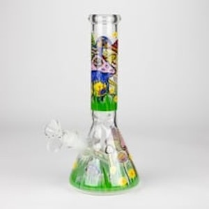 777 Smoke - 10" Glass Bong With The Nature Design - Fairy