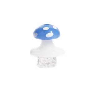 Red Eye Glass - MUSHROOM WHIRLPOOL BUBBLE CAP - BLUE