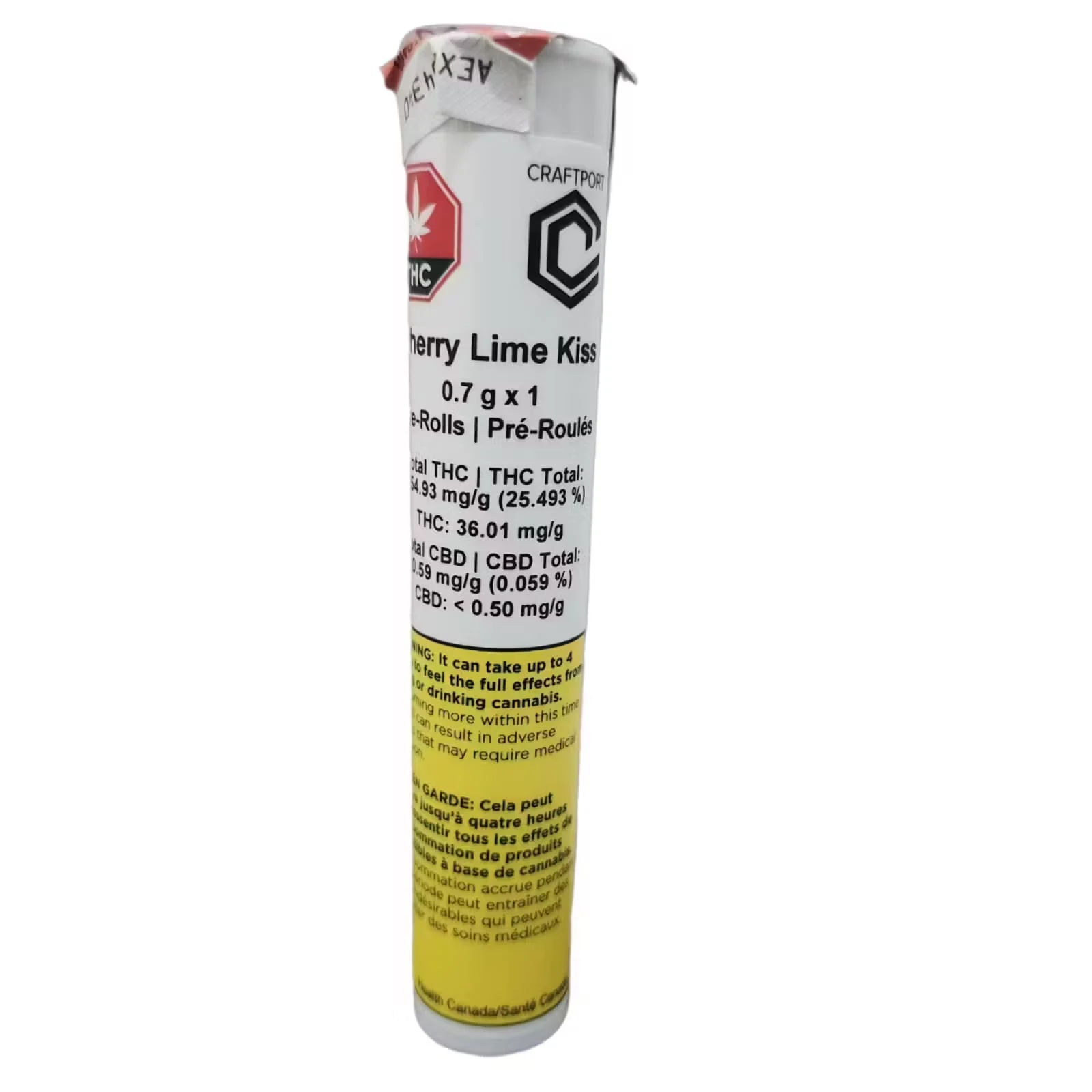 CRAFTPORT - Cherry Lime Kiss 1 x 0.7g Pre-Rolls Main Image