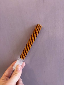 ARSENAL  - DESIGNER DOWNSTEM - ORANGE & RED TWIST - DESIGN 4