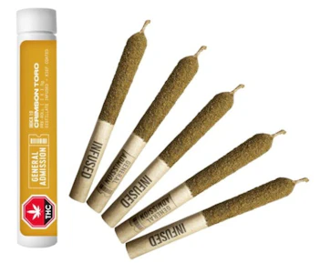 GENERAL ADMISSION - Crimson Toro 5 x 0.5g Distillate Infused Pre-Rolls