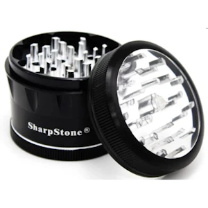 SharpStone - SharpStone V2 Clear Top 4 Piece Grinder (Black)