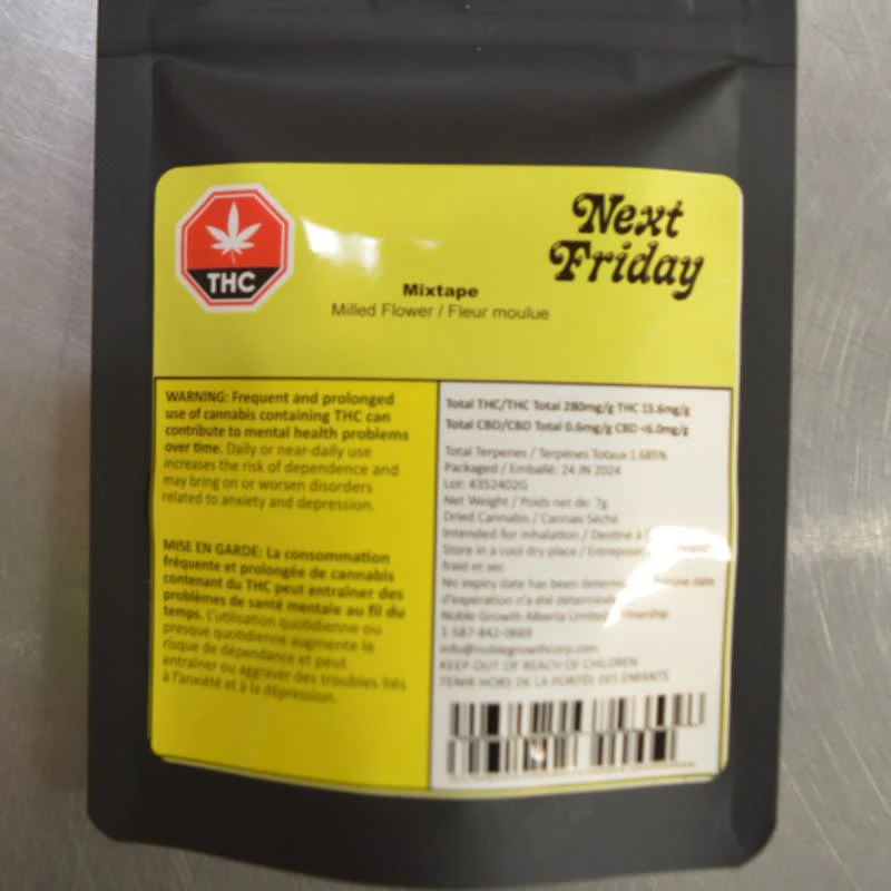 Next Friday - Mixtape 7g Milled Flower (this Batch= London Pound Mints or Slurricane J)) Main Image