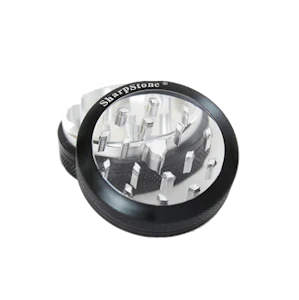 SharpStone - SharpStone Clear Top 2 Piece Herb Grinder (Black)